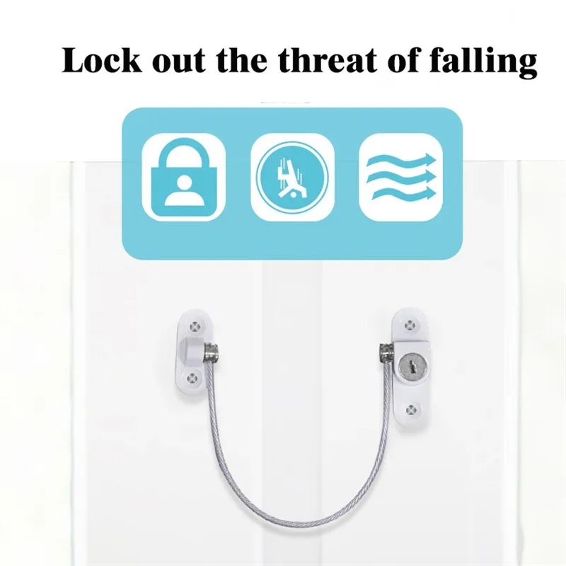 Window Lock Bar - Verrou de fenêtre en acier inoxydable,