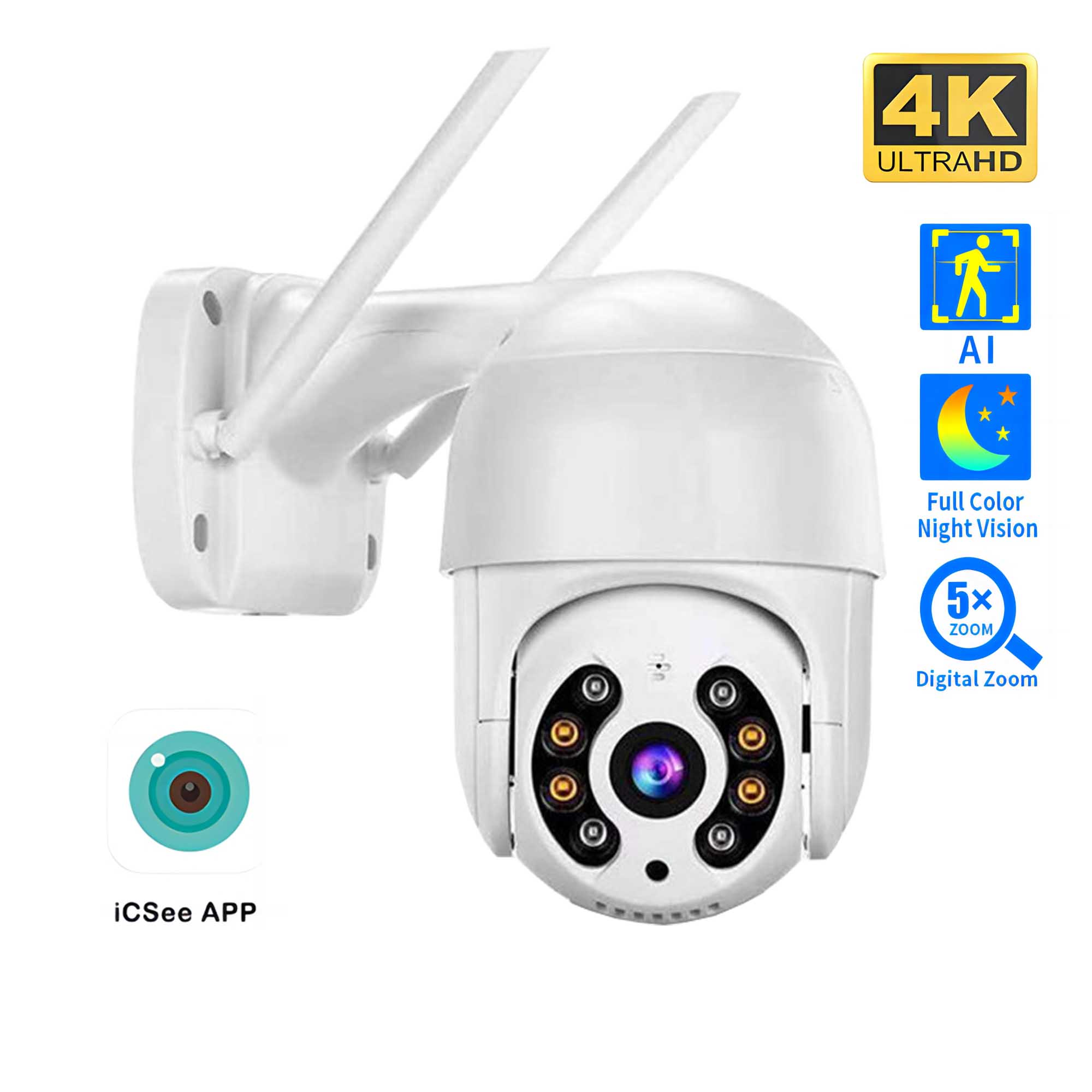 Eufy Camera E220 - Caméra PTZ sans fil 8mp 4K
