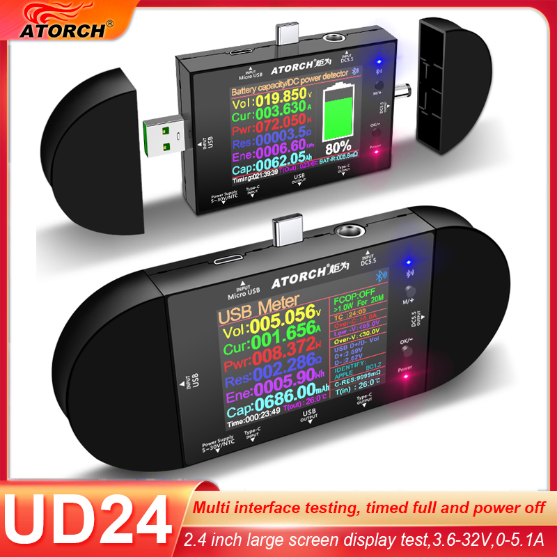 Testeur USB UD24 2,4 pouces, v - Co Detector Plug avis et prix