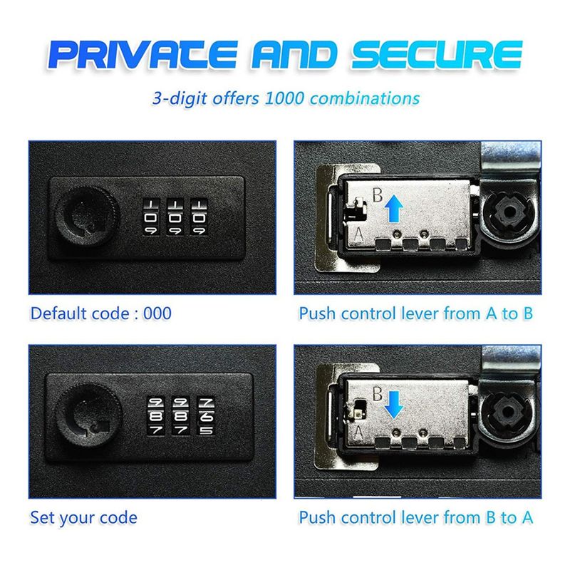 Armoire à clés combinée A92Z,  - Lockbox Key Secure avis et prix