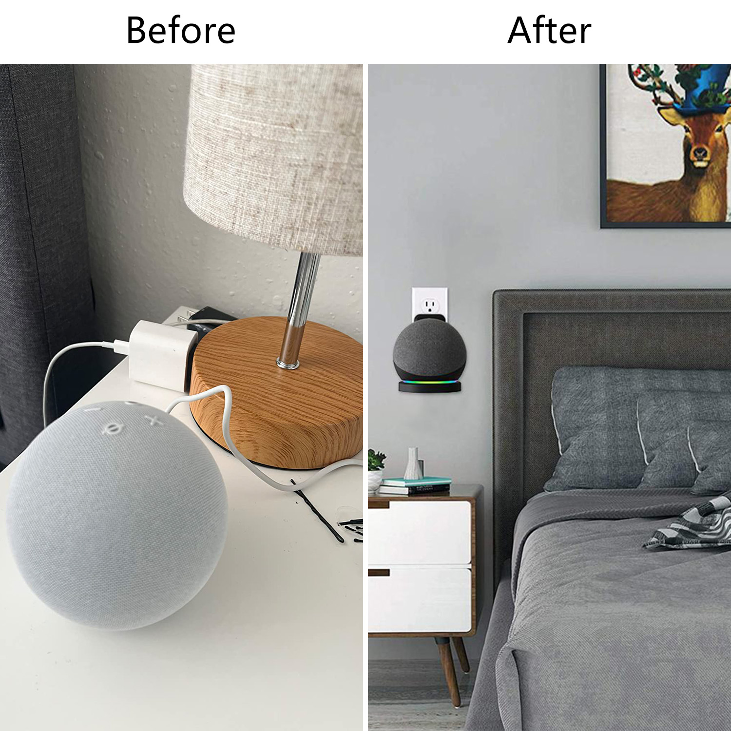 Support mural pour Echo Dot 4e - Amazon Speaker Echo Dot 5 avis et prix