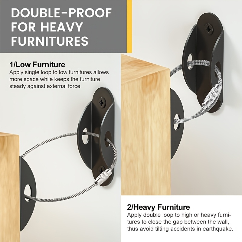 Ancrages muraux pour meubles a - Earthquake Anchor Strap avis et prix